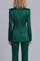 Load image into Gallery viewer, Blue Peak Lapel 2 Piece Single Breasted Wide Leg Prom Suits