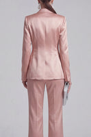 Load image into Gallery viewer, 2 Piece Double Breasted Peak Lapel Slim Fit Blue Prom Suits