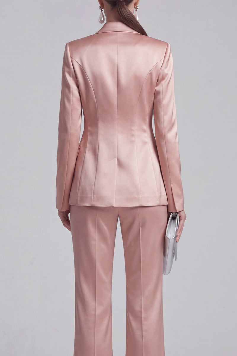 Load image into Gallery viewer, 2 Piece Double Breasted Peak Lapel Slim Fit Blue Prom Suits