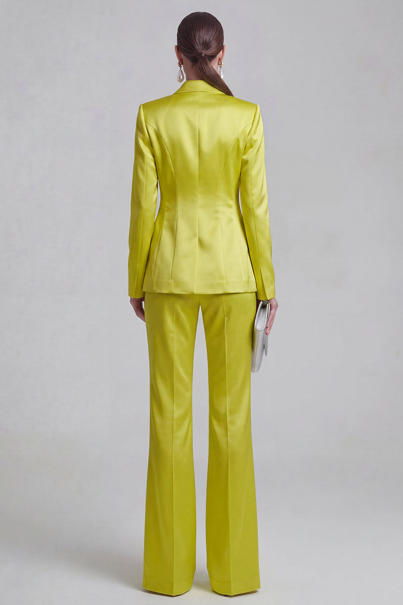 Load image into Gallery viewer, 2 Piece Double Breasted Peak Lapel Slim Fit Blue Prom Suits