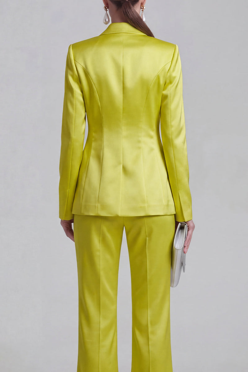 Load image into Gallery viewer, 2 Piece Double Breasted Peak Lapel Slim Fit Blue Prom Suits