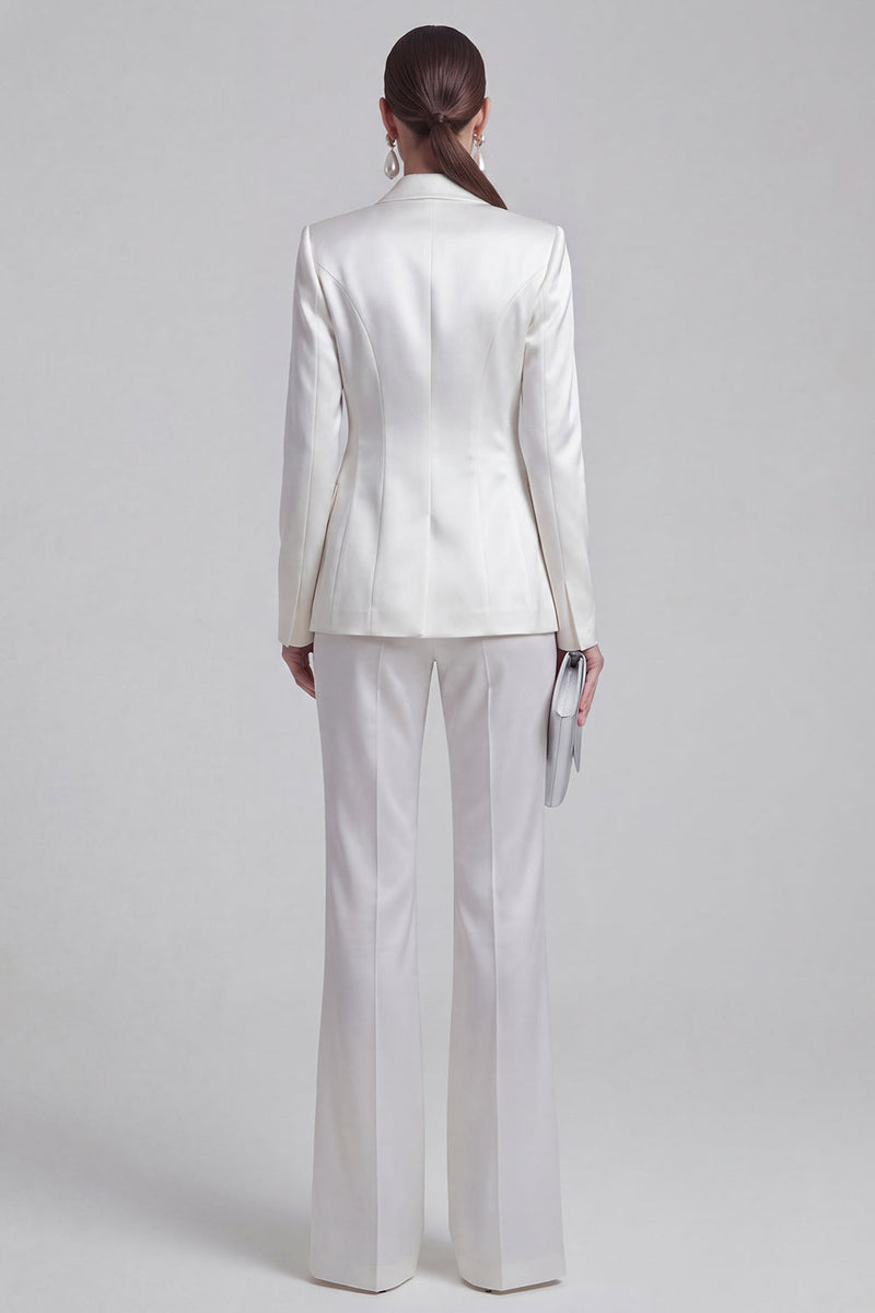 Load image into Gallery viewer, 2 Piece Double Breasted Peak Lapel Slim Fit Blue Prom Suits