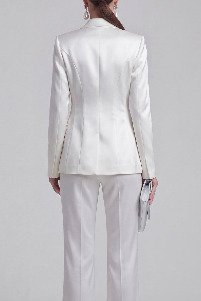 Load image into Gallery viewer, 2 Piece Double Breasted Peak Lapel Slim Fit Blue Prom Suits