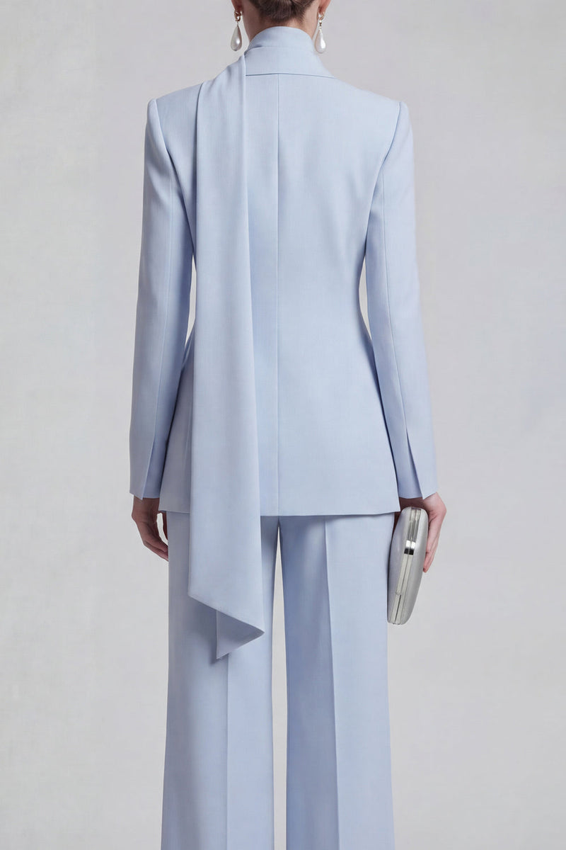 Load image into Gallery viewer, Blue Single Breasted Slim Fit Shawl Lapel 2 Piece Prom Suits