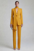 Load image into Gallery viewer, Blue Single Breasted Slim Fit Shawl Lapel 2 Piece Prom Suits