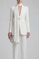 Load image into Gallery viewer, Blue Single Breasted Slim Fit Shawl Lapel 2 Piece Prom Suits