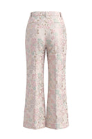 Load image into Gallery viewer, 2 Piece Floral Peak Lapel Double Breasted Slim Fit Champagne Pink Prom Suits