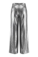 Load image into Gallery viewer, Shawl Lapel Grey 2 Piece Wide Leg Prom Suits with Bow