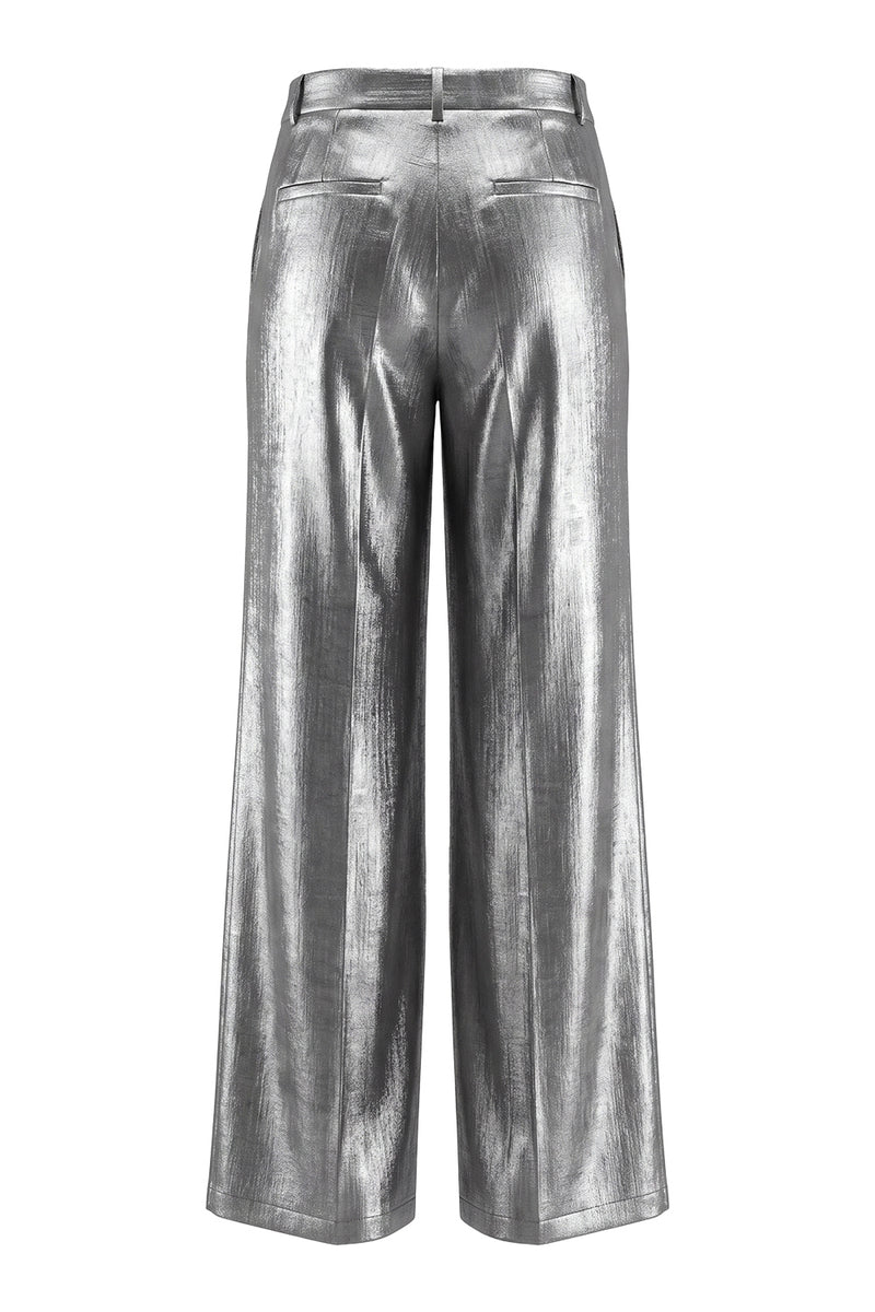 Load image into Gallery viewer, Shawl Lapel Grey 2 Piece Wide Leg Prom Suits with Bow