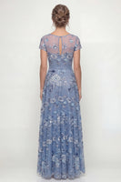 Load image into Gallery viewer, Dusty Rose Floral A Line Long Mother of the Bride Dress