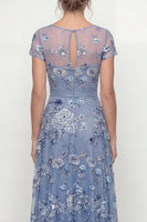 Load image into Gallery viewer, Dusty Rose Floral A Line Long Mother of the Bride Dress