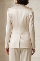 Load image into Gallery viewer, Blue 2 Piece Single Breasted Peak Lapel Wide Leg Prom Suits