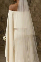 Load image into Gallery viewer, White Maxi Sheath Boho Wedding Dress with Slit