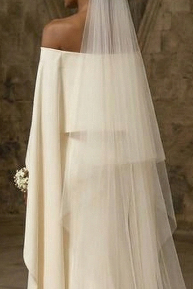 Load image into Gallery viewer, White Maxi Sheath Boho Wedding Dress with Slit