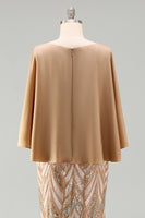 Load image into Gallery viewer, Mermaid Sparkly Sequin Champagne Long Mother of the Bride Dress
