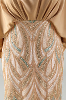 Load image into Gallery viewer, Mermaid Sparkly Sequin Champagne Long Mother of the Bride Dress