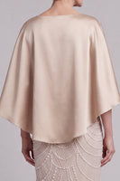 Load image into Gallery viewer, Champagne Mermaid Sparkly Beaded Long Mother of the Bride Dress with Pockets