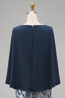 Load image into Gallery viewer, Mermaid Long Floral Navy Sparkly Sequin Mother of the Bride Dress