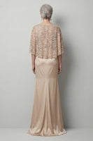 Load image into Gallery viewer, Sparkly Champagne Mermaid Sequin Long Mother of the Bride Dress with Pockets