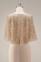 Load image into Gallery viewer, Sparkly Champagne Mermaid Sequin Long Mother of the Bride Dress with Pockets