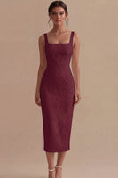 Load image into Gallery viewer, Floral Square Neck Bodycon White Maxi Beach Wedding Dress