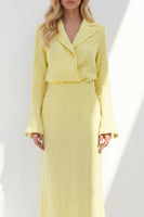 Load image into Gallery viewer, Notched Lapel Blue 2 Piece Long Sleeves Business Suits