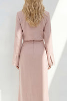Load image into Gallery viewer, Notched Lapel Blue 2 Piece Long Sleeves Business Suits