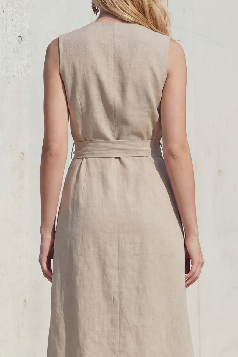 Load image into Gallery viewer, Shawl Lapel 2 Piece Khaki Wide Leg Business Suits with Belt