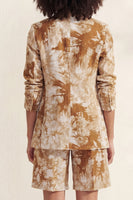 Load image into Gallery viewer, Printed Blue Notched Lapel Single Breasted 2 Piece Business Suits with Pockets