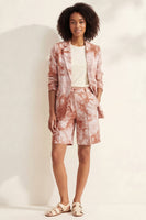 Load image into Gallery viewer, Printed Blue Notched Lapel Single Breasted 2 Piece Business Suits with Pockets