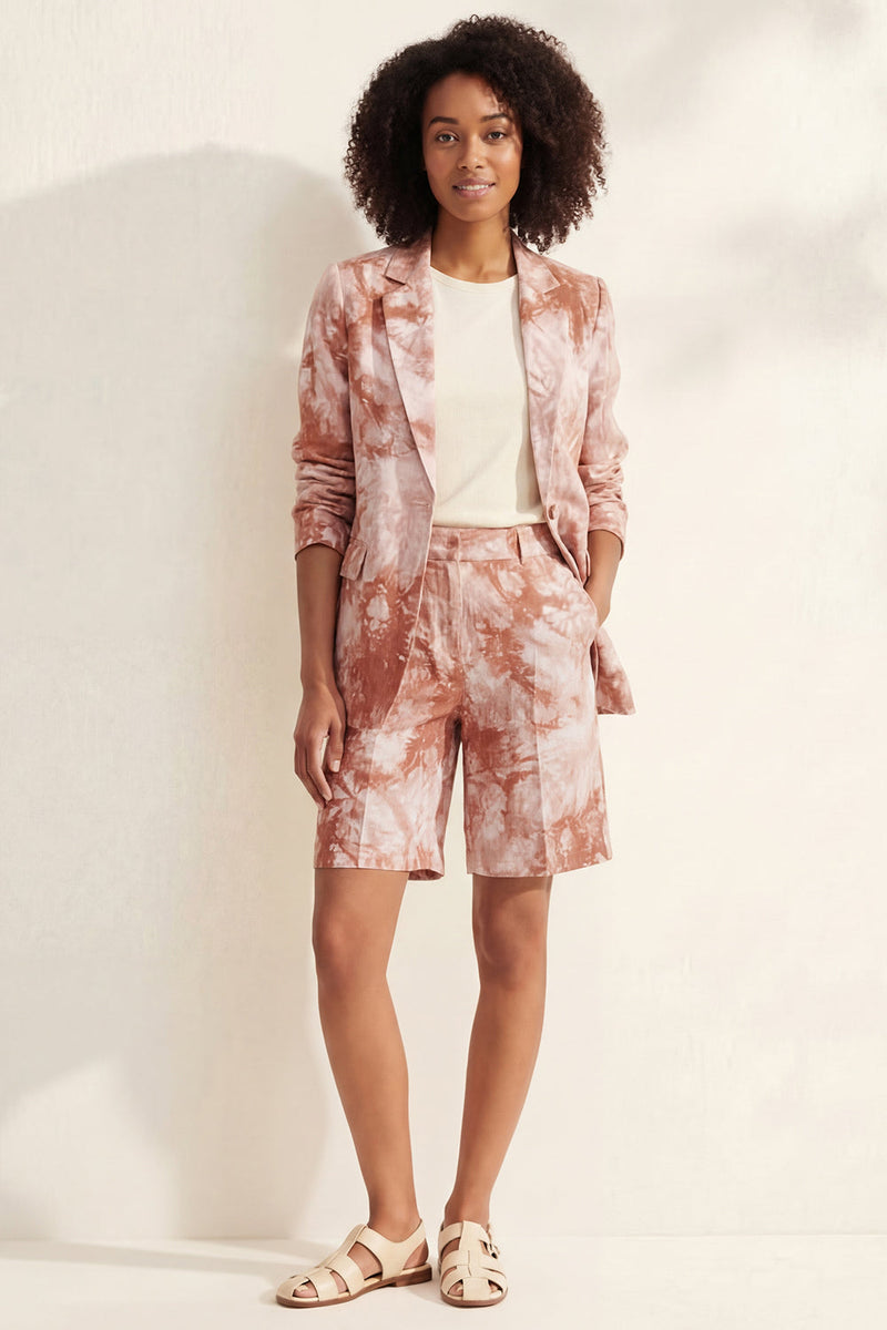 Load image into Gallery viewer, Printed Blue Notched Lapel Single Breasted 2 Piece Business Suits with Pockets