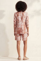 Load image into Gallery viewer, Printed Blue Notched Lapel Single Breasted 2 Piece Business Suits with Pockets