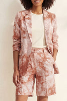 Load image into Gallery viewer, Printed Blue Notched Lapel Single Breasted 2 Piece Business Suits with Pockets