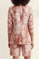 Load image into Gallery viewer, Printed Blue Notched Lapel Single Breasted 2 Piece Business Suits with Pockets