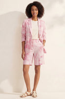 Load image into Gallery viewer, Printed Blue Notched Lapel Single Breasted 2 Piece Business Suits with Pockets