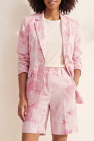 Load image into Gallery viewer, Printed Blue Notched Lapel Single Breasted 2 Piece Business Suits with Pockets