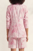 Load image into Gallery viewer, Printed Blue Notched Lapel Single Breasted 2 Piece Business Suits with Pockets