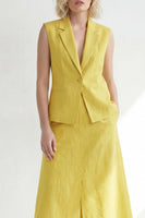 Load image into Gallery viewer, Notched Lapel 2 Piece Butter Yellow Single Breasted Business Suits with Pockets
