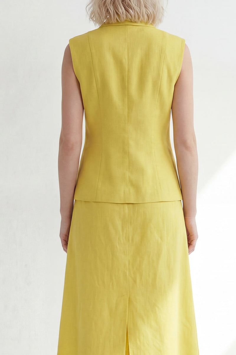 Load image into Gallery viewer, Notched Lapel 2 Piece Butter Yellow Single Breasted Business Suits with Pockets