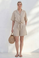 Load image into Gallery viewer, Single Breasted Khaki 2 Piece Notched Lapel Business Suits with Pockets