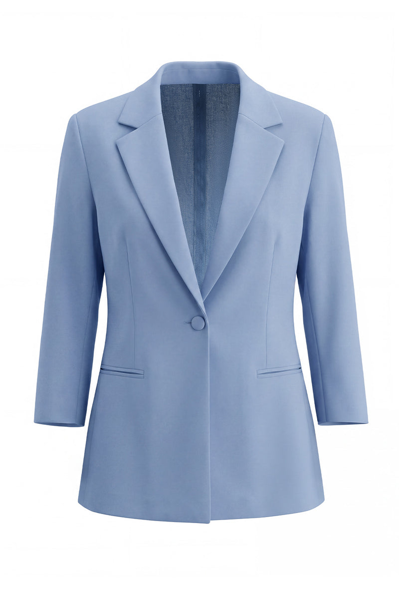 Load image into Gallery viewer, Dusty Blue Notched Lapel Single Breasted 2 Piece Business Suits with Pockets