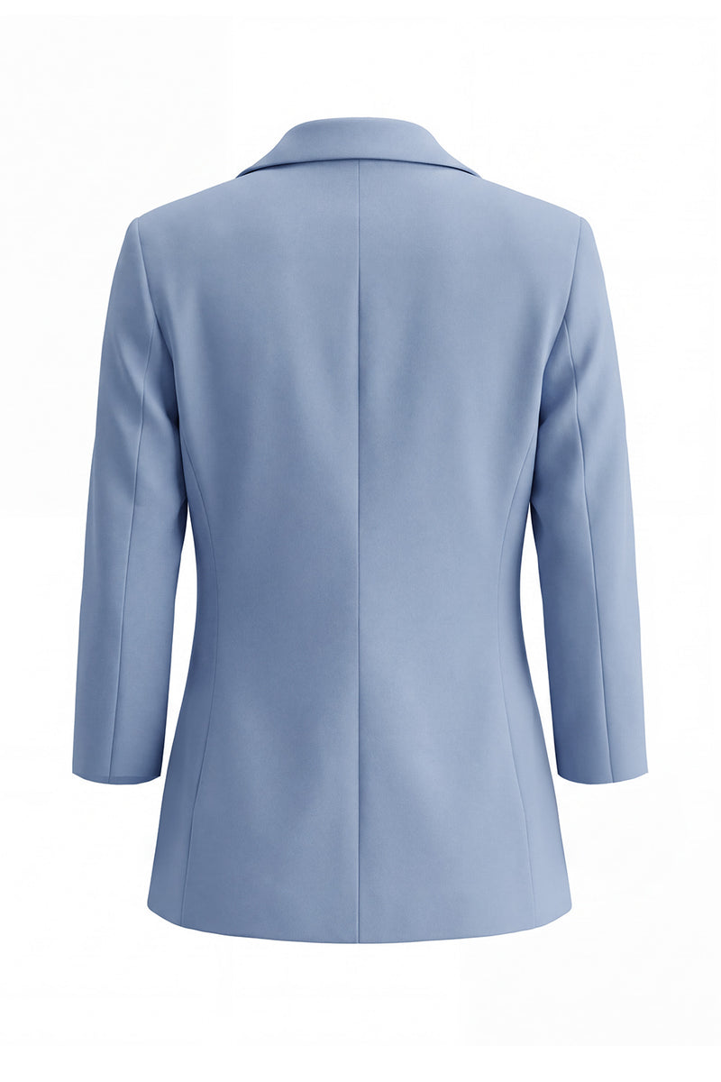 Load image into Gallery viewer, Dusty Blue Notched Lapel Single Breasted 2 Piece Business Suits with Pockets