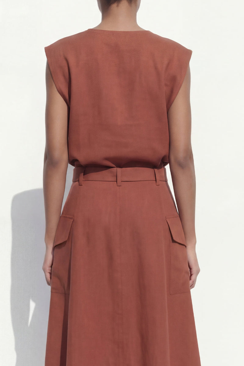 Load image into Gallery viewer, Carmel V Neck 2 Piece Cap Sleeves Business Suits with Belt