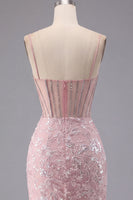 Load image into Gallery viewer, Sparkly Dark Green Corset Tight Floral Short Prom Dress with Beading