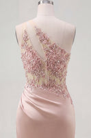 Load image into Gallery viewer, Corset Beaded Sparkly Champagne Tight Keyhole Short Prom Dress
