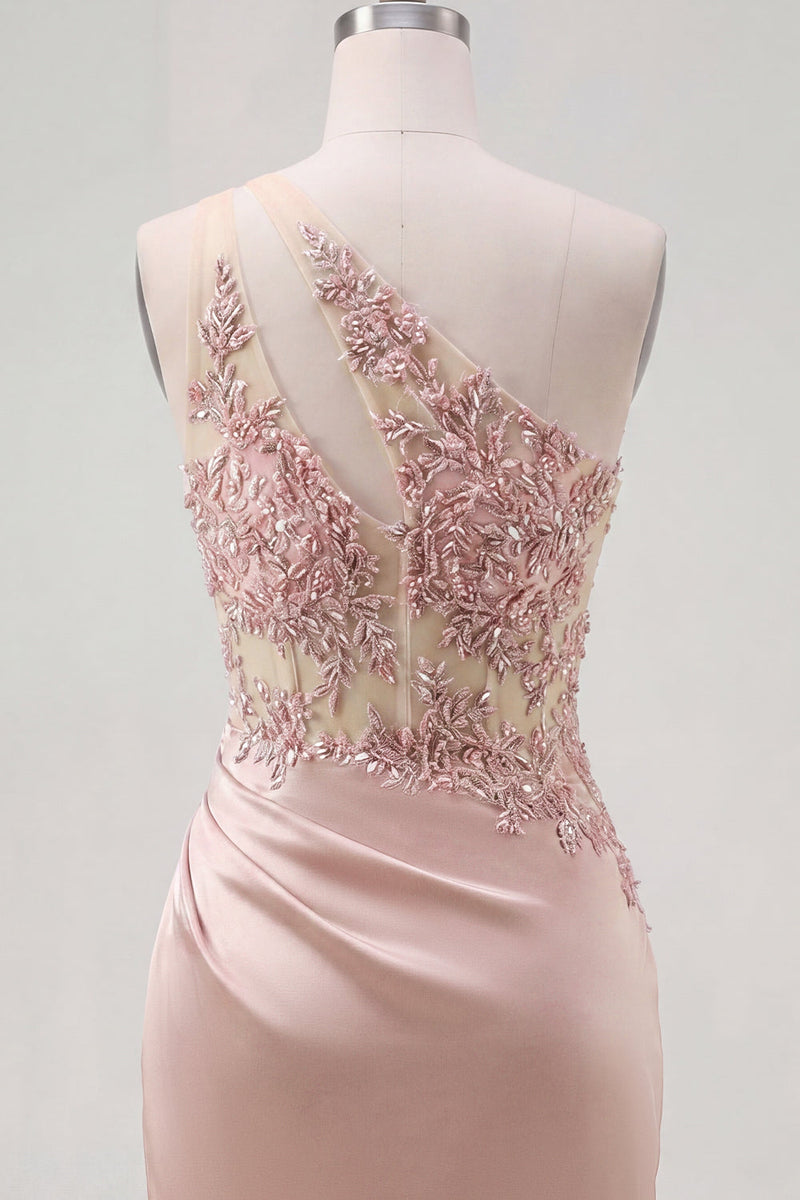 Load image into Gallery viewer, Corset Beaded Sparkly Champagne Tight Keyhole Short Prom Dress