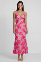 Load image into Gallery viewer, Mermaid Sage Green Floral Maxi Spaghetti Straps Beach Formal Dress