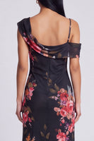 Load image into Gallery viewer, Floral Ivory Mermaid One Shoulder Maxi Beach Formal Dress