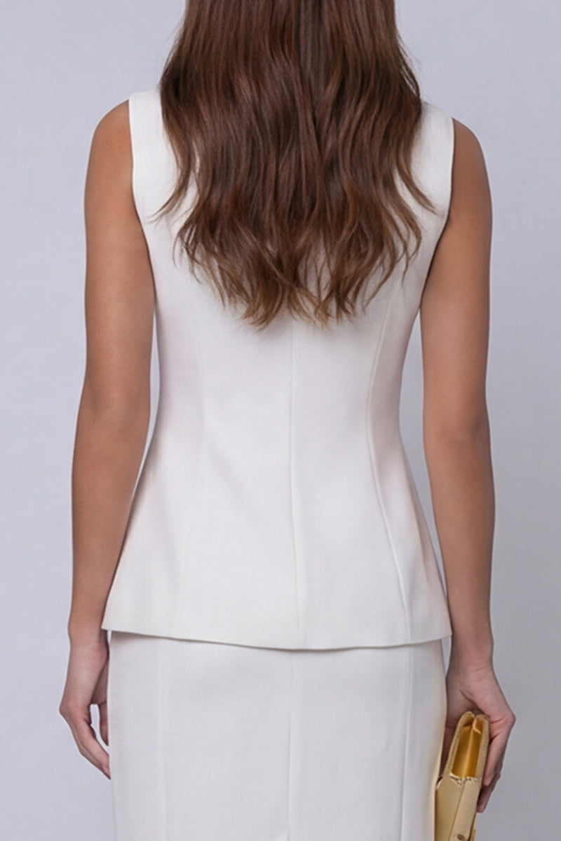 Load image into Gallery viewer, 2 Piece Ivory Single Breasted Business Suits