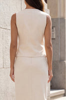 Load image into Gallery viewer, Single Breasted Ivory 2 Piece Shawl Lapel Business Suits with Slit